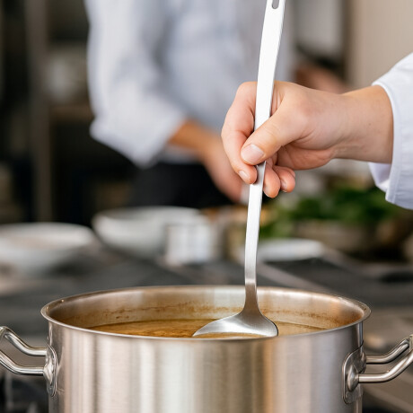 Cuchara Lisa Monoblock de Acero Inoxidable 34 cm Cuchara Lisa Monoblock de Acero Inoxidable 34 cm