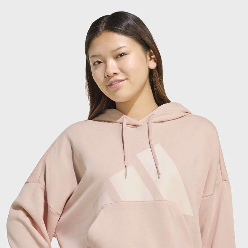 Canguro Adidas Essentials Big Logo Holgado Rosado