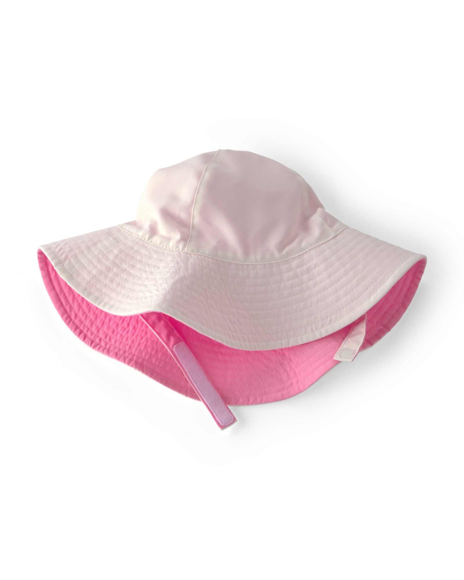Capelina reversible, rosa y blanco Sin color