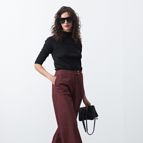 PANTALÓN LOUIZI Bordó