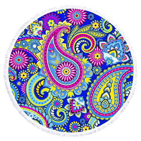 Toalla Pareo Circular Microfibra 150cm Playa Piscina Mandala Color