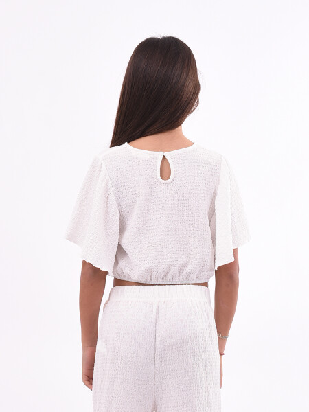 BLUSA VIOLETA TEEN BLANCO