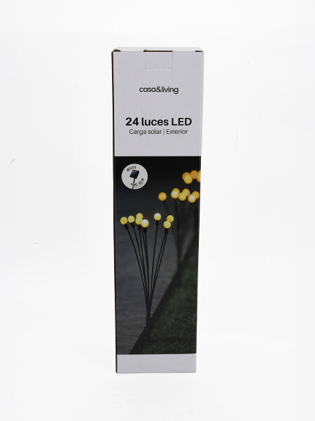 LUCES LED DE CARGA SOLAR EXTERIOR TRANSPARENTE