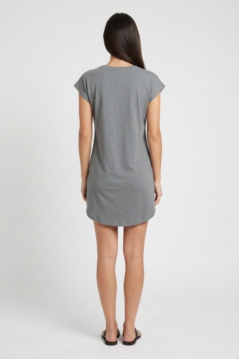 Vestido remeron estampado GRIS OSCURO