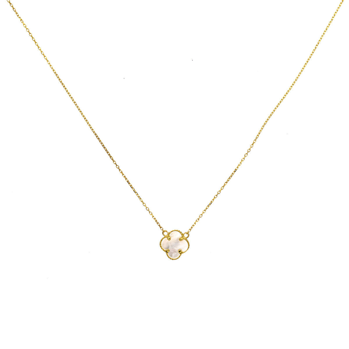 Conjunto de Cadena y Dije de oro 9 ktes y NÁCAR 