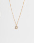 Cadena Corta con Dije De inicial Cadena Corta Con Dije De Inicial - Dorado