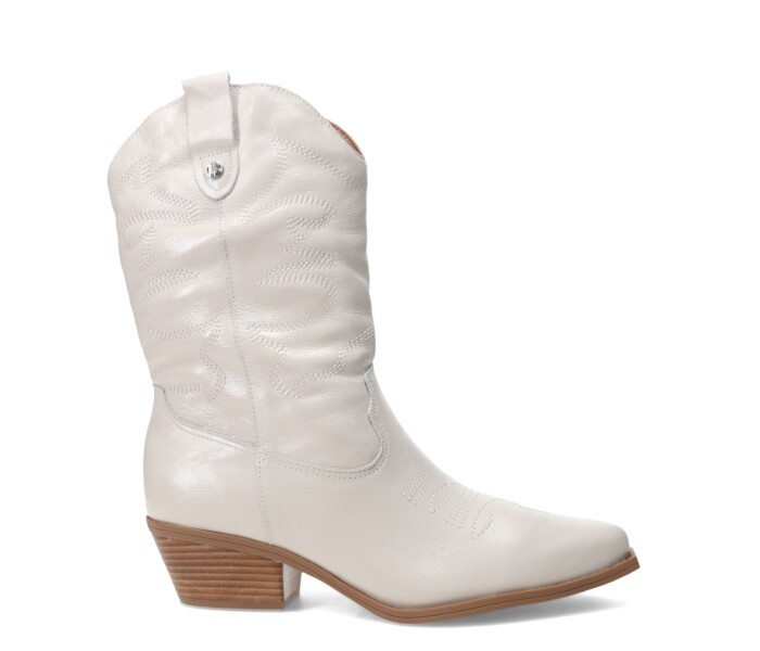 Bota caña media tejana 347706 Offwhite
