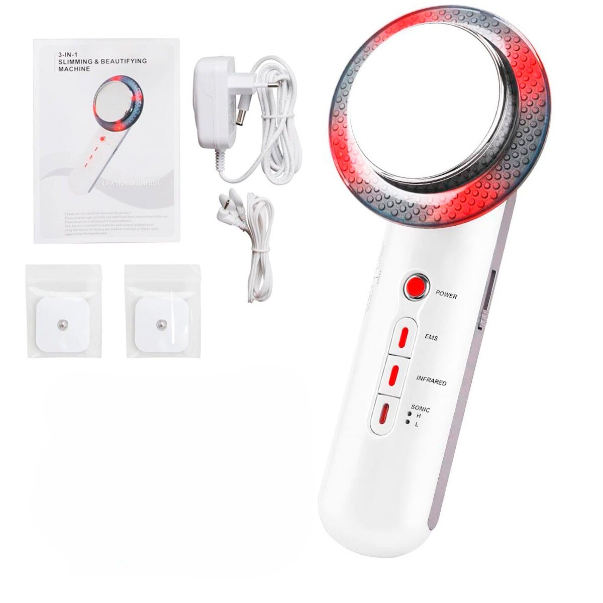 Cavitador Infrarrojo 3en1 Multifuncional Estética - Blanco 