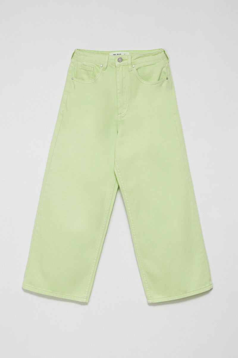 Pantalón de jean culotte Verde claro