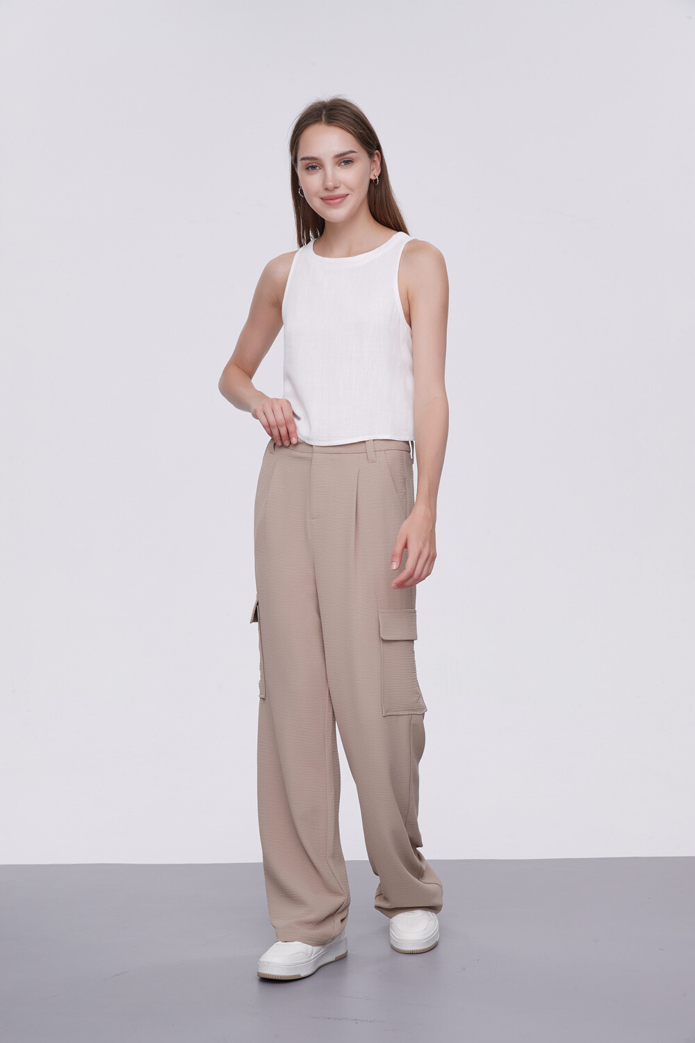 Pantalon Meyer Beige Oscuro