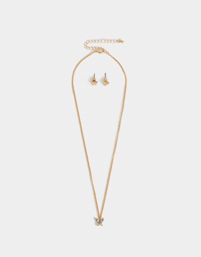 Bijouterie Set Strass Bijou Set Con Strass - Dorado