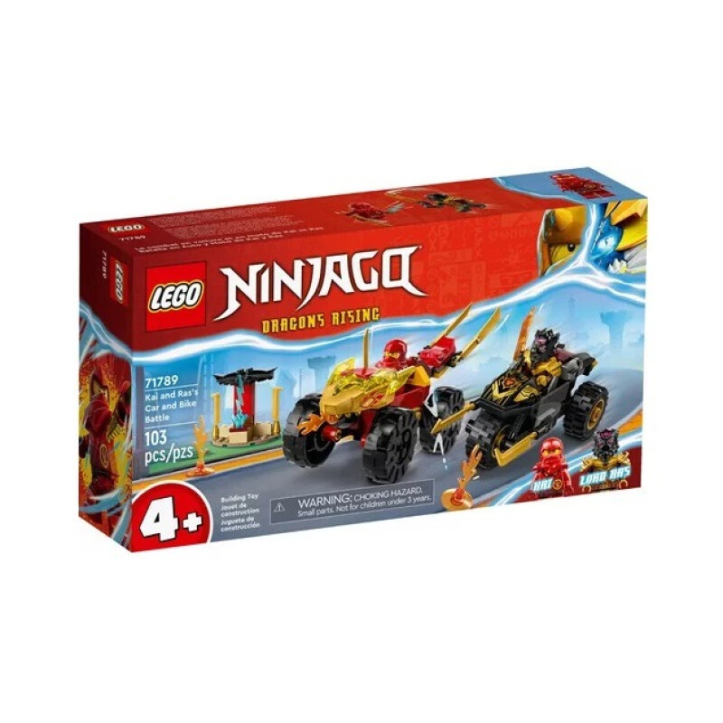 Lego Ninjago 71789 Batalla En Auto Y Moto Kai Y Ras 103 Pz Lego Ninjago 71789 Batalla En Auto Y Moto Kai Y Ras 103 Pz