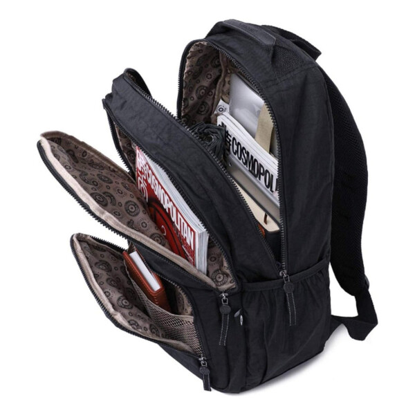 Mochila Urbana Impermeable Resistente Notebook Calidad Variante Color Negro