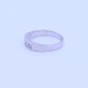 Anillo medio sin fin oro 18k blanco engarce carril y brillantes princesa. Anillo medio sin fin oro 18k blanco engarce carril y brillantes princesa.