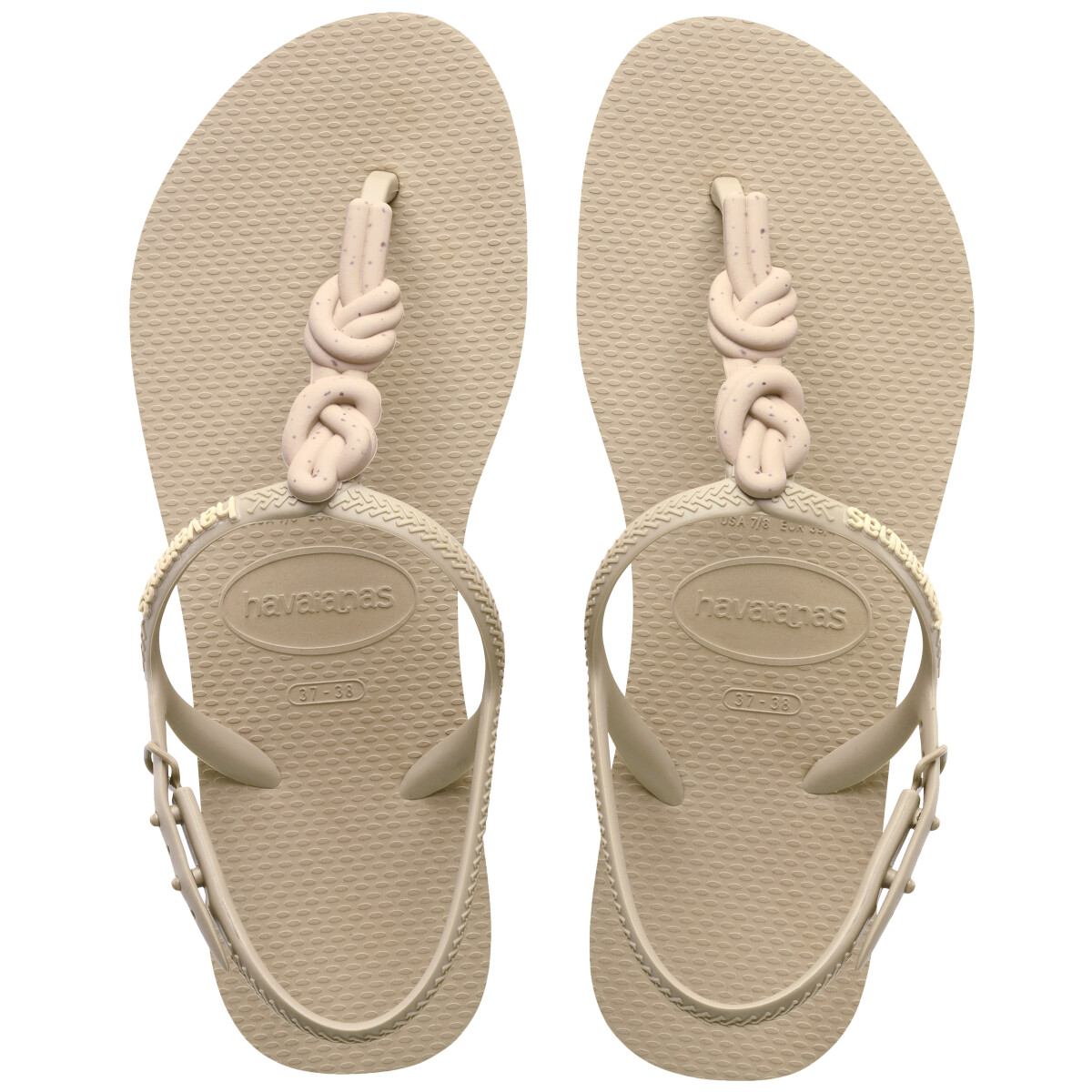 Sandalias de Mujer Havaianas Twist Plus - Beige Paja 
