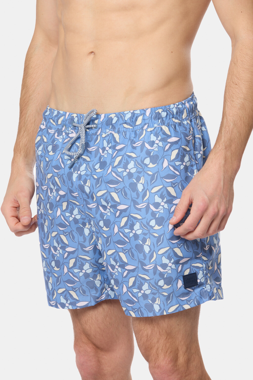 SHORT DE BAÑO ESTAMPADO Azul