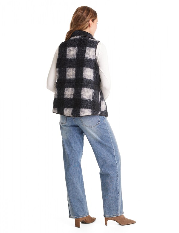 Chaleco Reversible Sherpa & Capitoneado NEGRO/MULTI