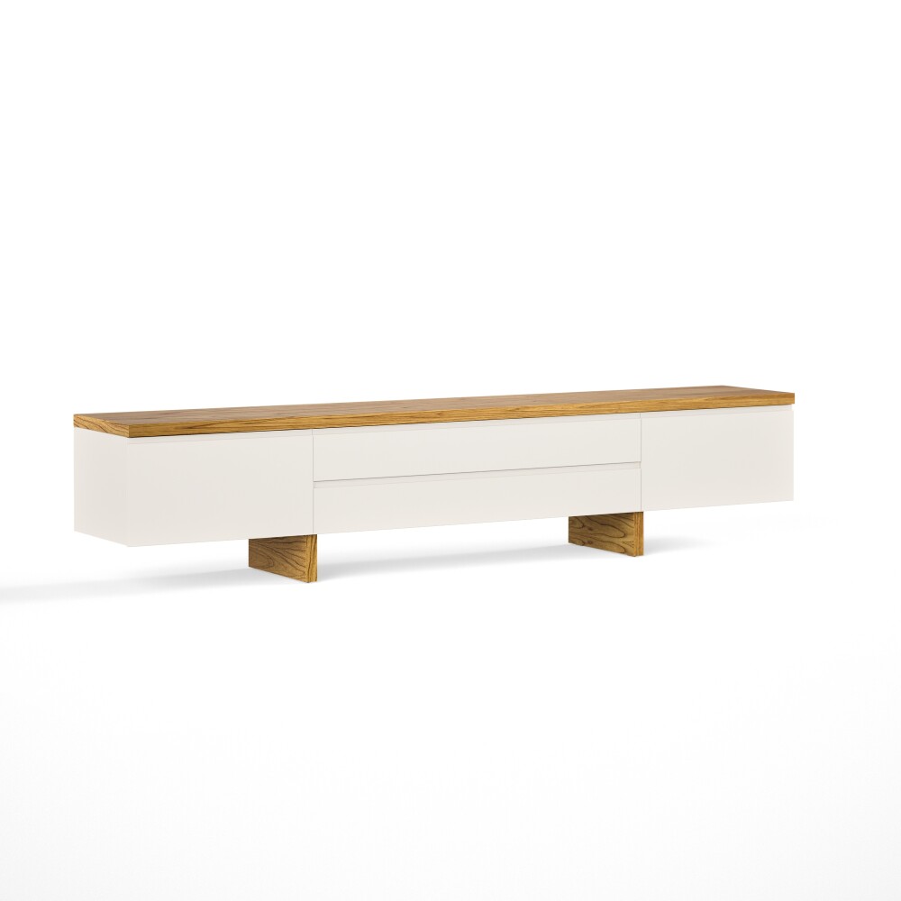 Rack de TV SUD 2.2 - Linea Manhattan Off White / Cinamomo