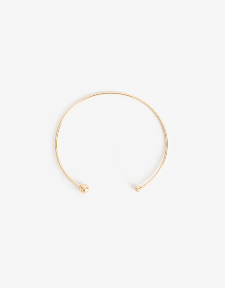 Collares Cortos Metal Collares Cortos, Metal Balls - Dorado