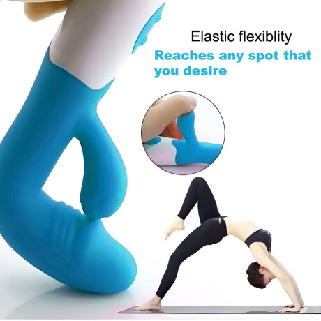 Vibrador Con Doble Estímulo Desing Recargable USB Celeste