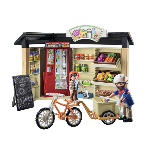 Supermercado 24 hs Playmobil 83 Piezas con Figuras U