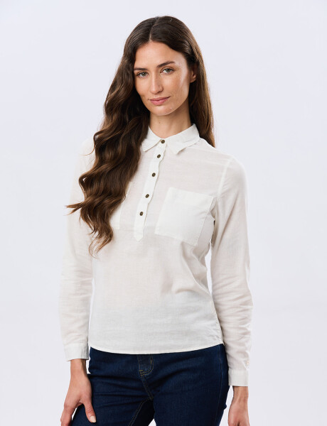 CAMISA DE LINO Blanco