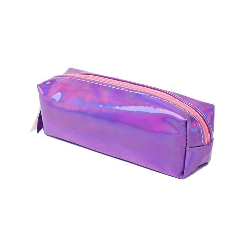 Cartuchera Metalizada Canva 19x5cm Violeta