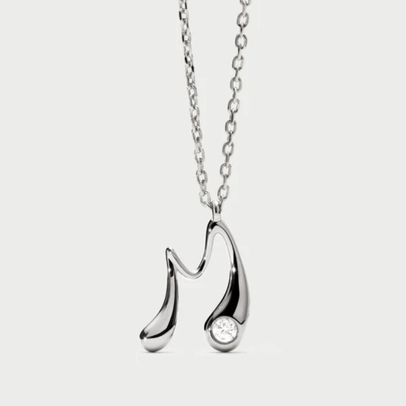 COLGANTE PDPAOLA M INITIAL SILVER Colgante Pdpaola M Initial Silver