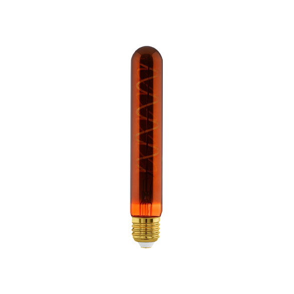 Lámpara LED tubo spiral cobre E27 4W cálida dim 30Lm EG5368