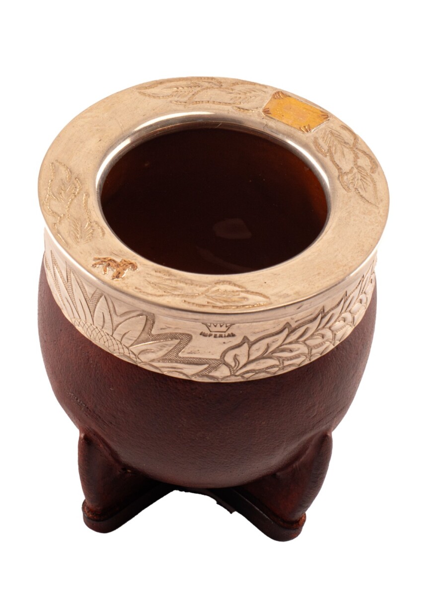 Mate Cerámica Plata y Oro - C3 