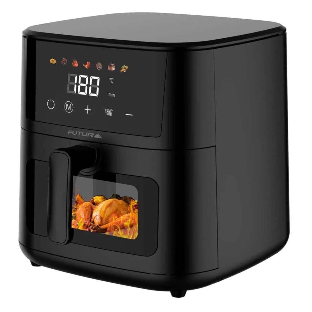 FREIDORA SIN ACEITE DIGITAL 1700W NEGRO FUTURA FUT-AF80DB 8LT