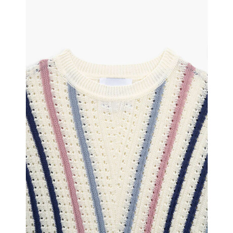 Sweater Rayado Combinacion Multicolor