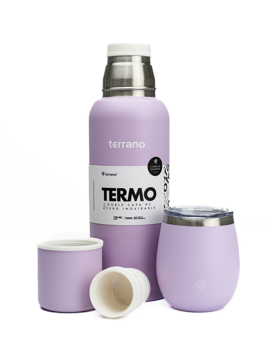 Kit 750ML Slim + Mate Con Tapa - Lila 