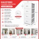 Gavetero cajonera simil ratán BLANCO