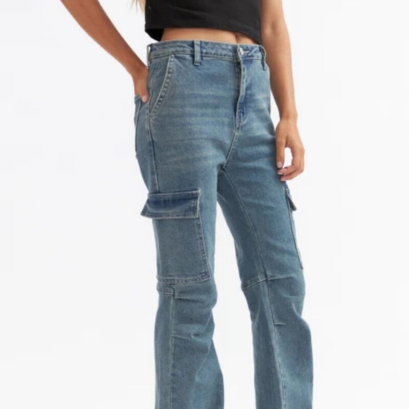Jean Cargo Oxford Ramada N+ Azul Medio