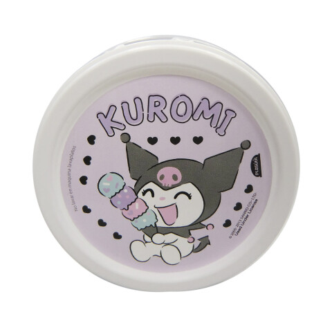Pote Plástico Kuromi 300 ml con Tapa Rosca U