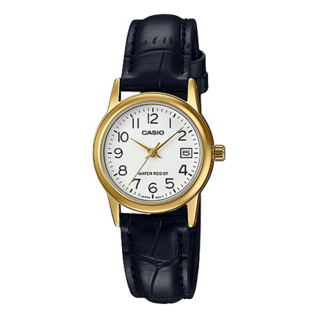 Reloj Casio LTPV002GL-7B2UDF Clásico Cuero Negro 0