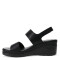 Sandalias de Mujer Lady Confort BORGER con plataforma Negro