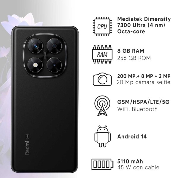 Xiaomi Redmi Note 14 Pro 5g 8/256 Gb NEGRO