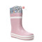 Botas Infantiles Croco Kids MILDEN con puño de nylon Rosado
