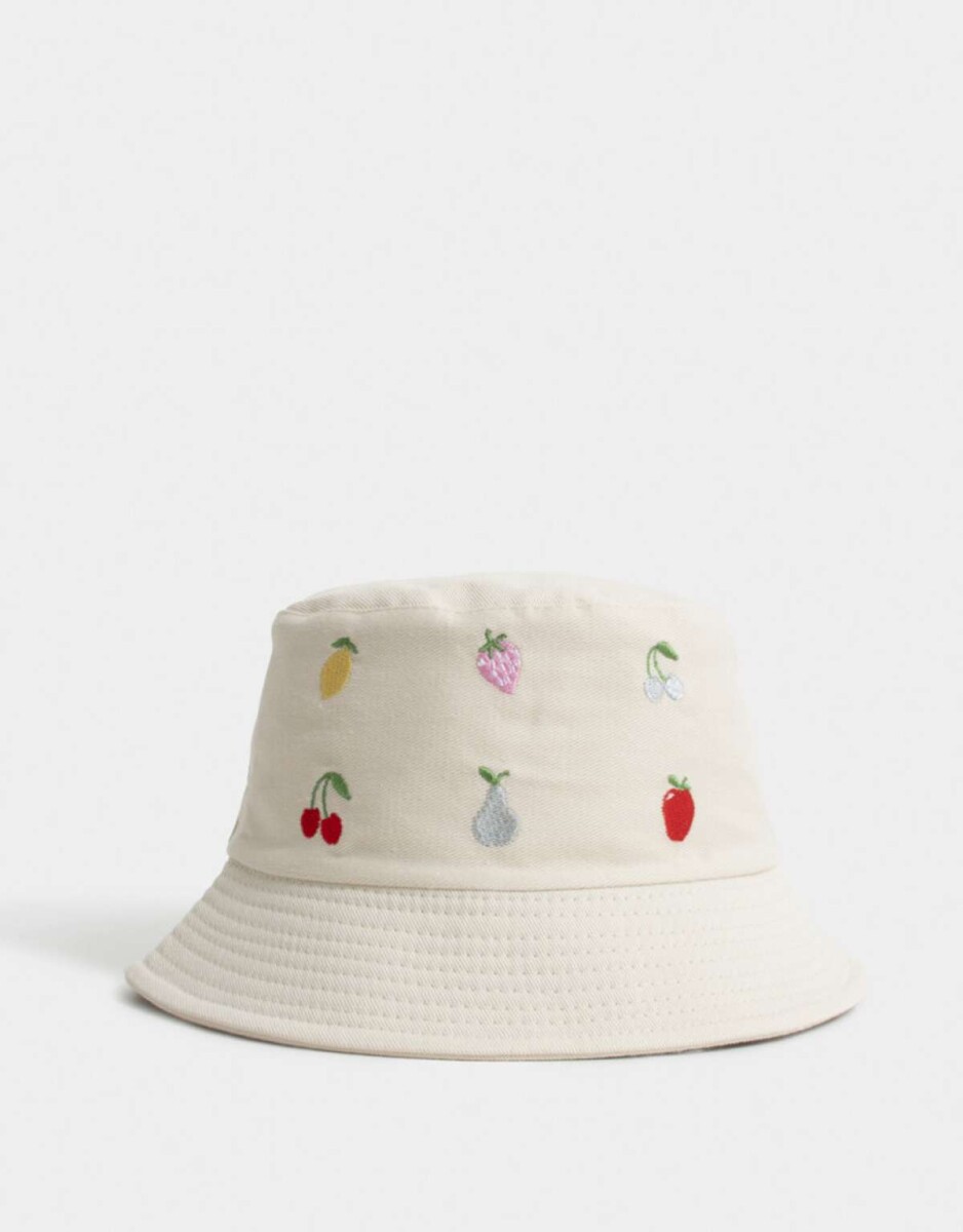 Piluso Infantil Bordado - Blanco Crudo 