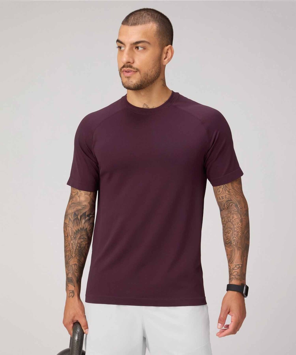 Polo The Training Day Tee Hombre - Oxblood 