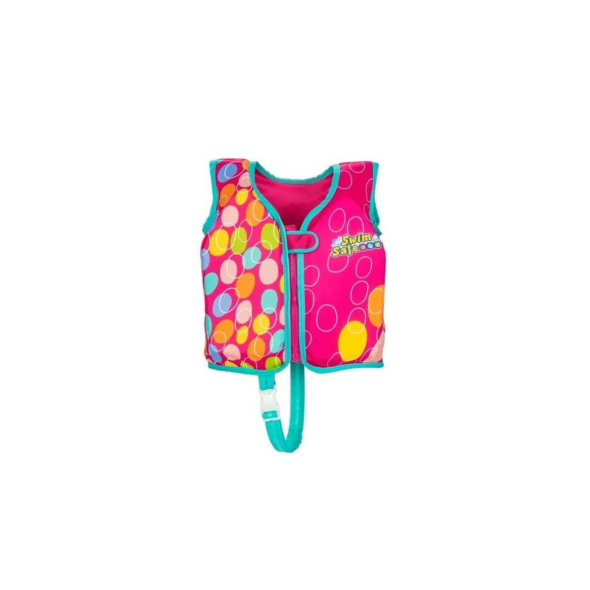 Chaleco salvavidas infantil con prot. UV rosado 