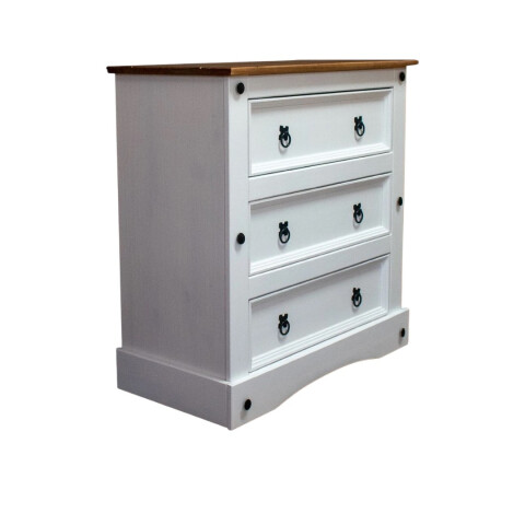 COMODA 3 CAJONES CERA BLANCO P2601 COMODA 3 CAJONES CERA BLANCO P2601