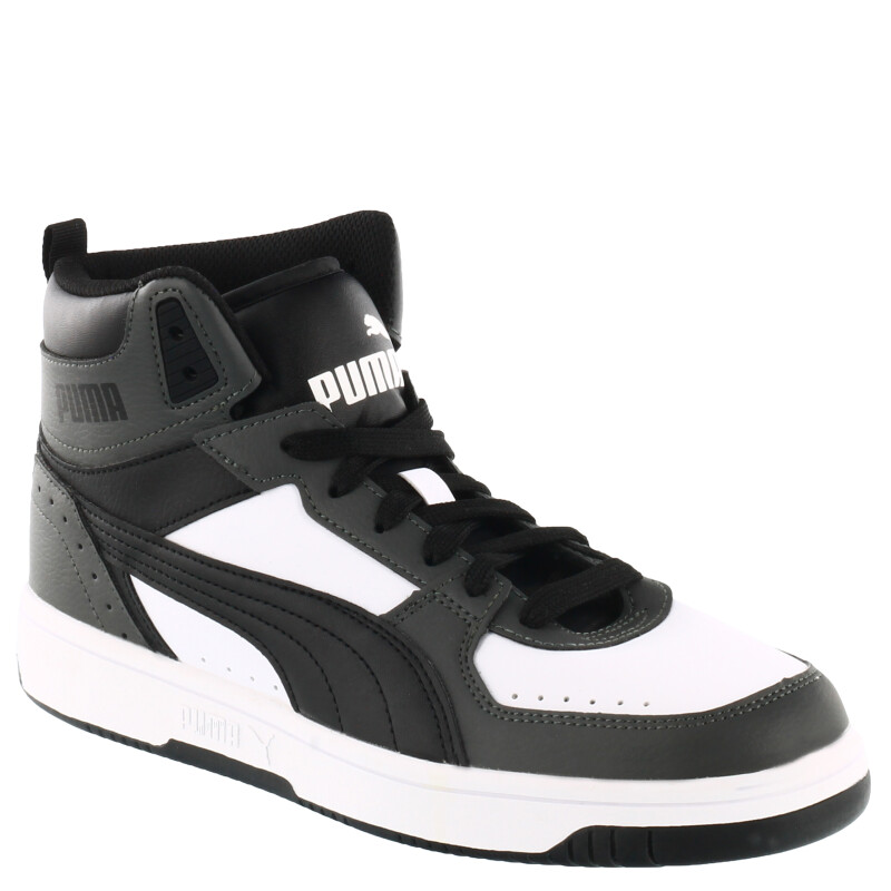 Championes de Hombre Puma Rebound Joy Mid Blanco - Gris Topo - Negro