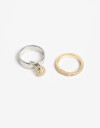 Sets Anillos Metal Set Anillos Bicolor - Combinacion Bicolor