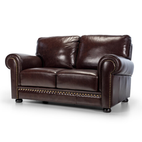 Sofá Elegance - Cuero Premium - 2 Cuerpos Dark Wine - (Preventa)
