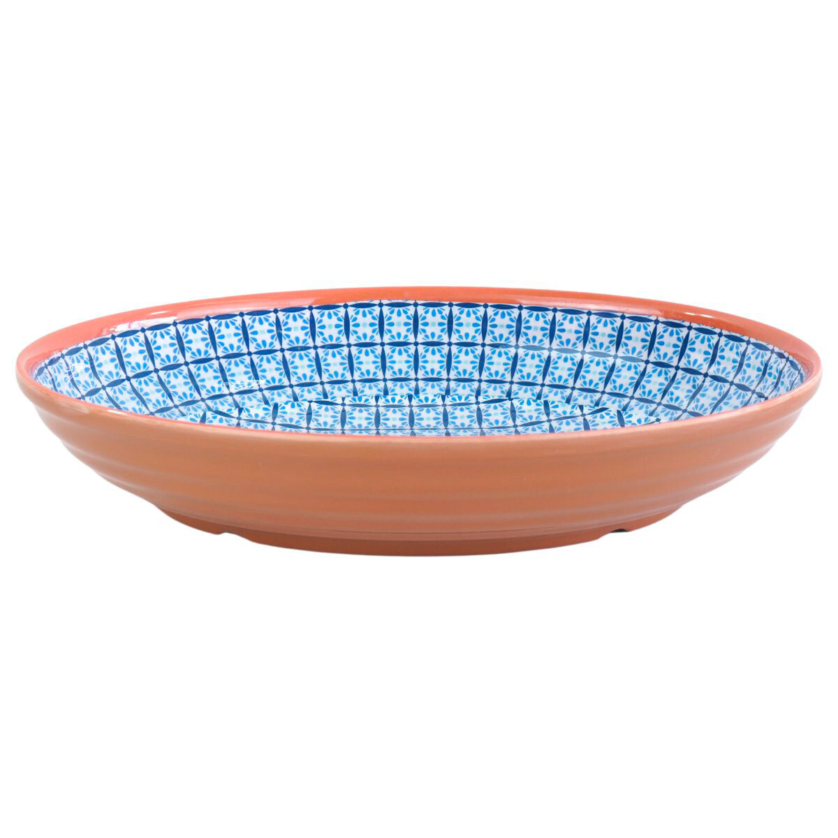 BOWL MELAMINA OVAL LINEA DISEÑO TERRACOTA 