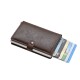 Tarjetero Billetera Bloqueo Rfid Anti Clonacion Color marron oscuro