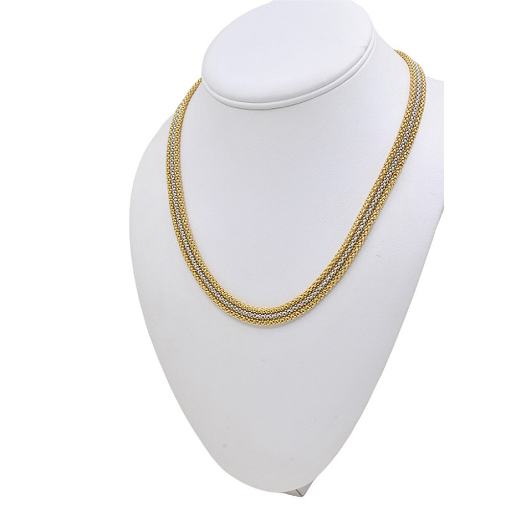 Collar Oro Amarillo Y Oro Blanco 18 K Collar Oro Amarillo Y Oro Blanco 18 K